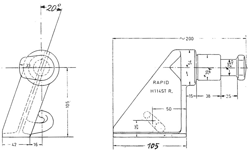 Pendelzapfen Rapid H114ST