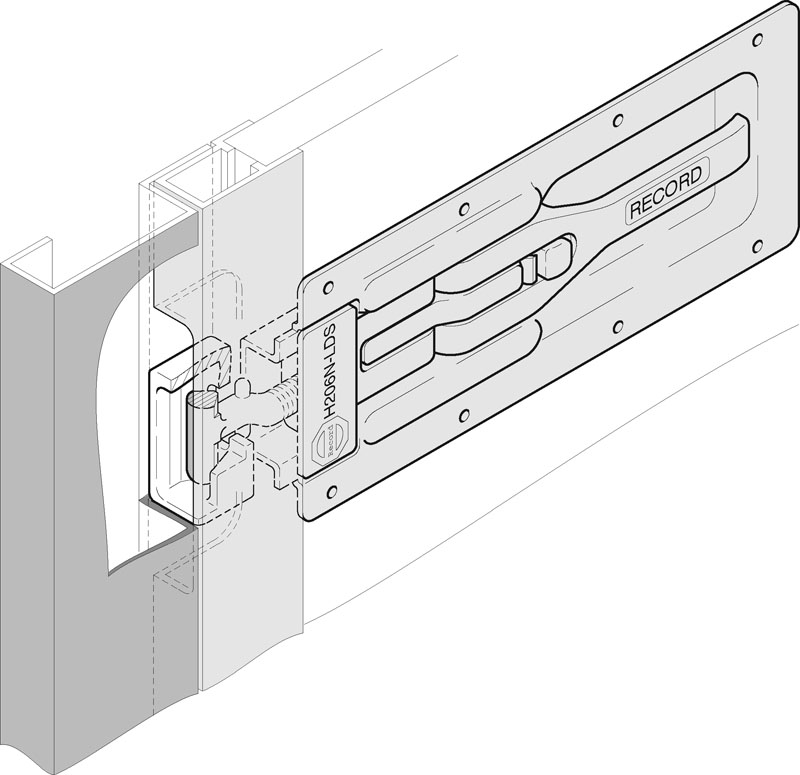 Einbauspannverschluss Record H206N-LF