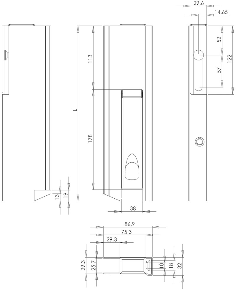 Langwegverschluss H400 Typ 411-10