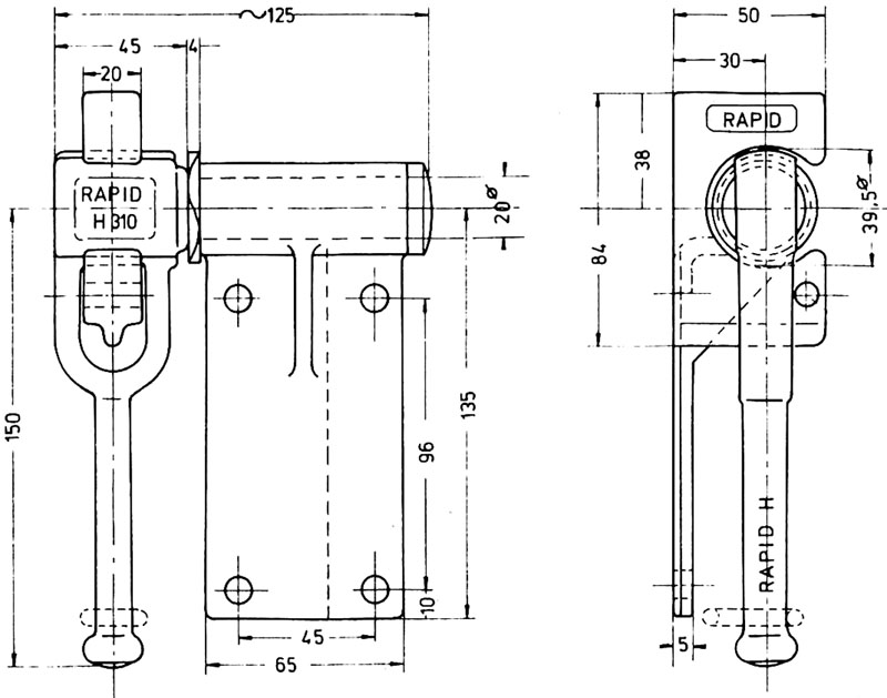 Pendelverschluss Rapid H310