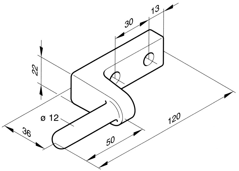 Scharnierbolzen Rapid H952I